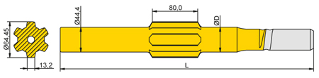 Striking Bar Copco - T38